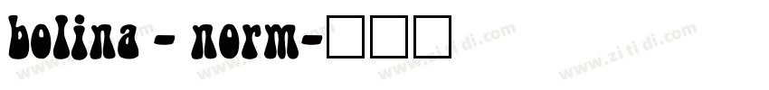 bolina - norm字体转换